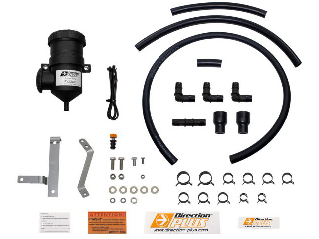 Direction Plus Provent Oil Separator Suitable For Toyota LandCruiser 70 Series 2012 on( Passenger side mount. Safari Air Max Snorkel compatible) (Kit) - PV625DPK